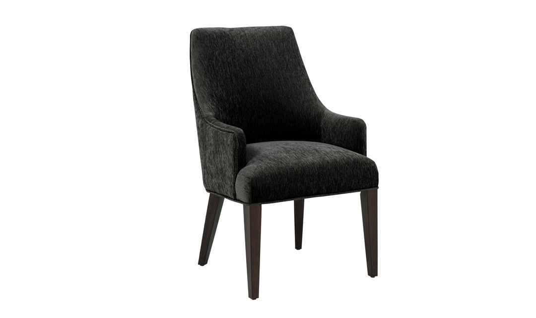 ManhattanComfortBeeverChenilleWoodenArmchair-Jennifer Furniture