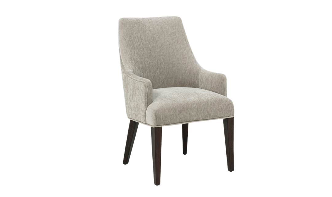 ManhattanComfortBeeverChenilleWoodenArmchair-Jennifer Furniture