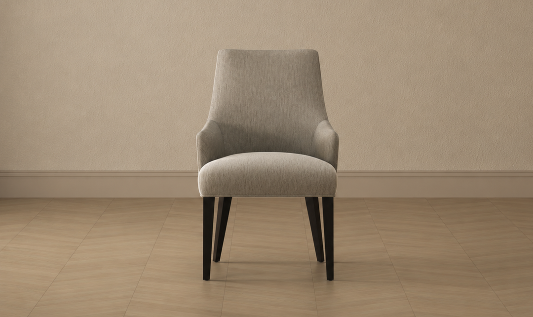 ManhattanComfortBeeverChenilleWoodenArmchair-Jennifer Furniture