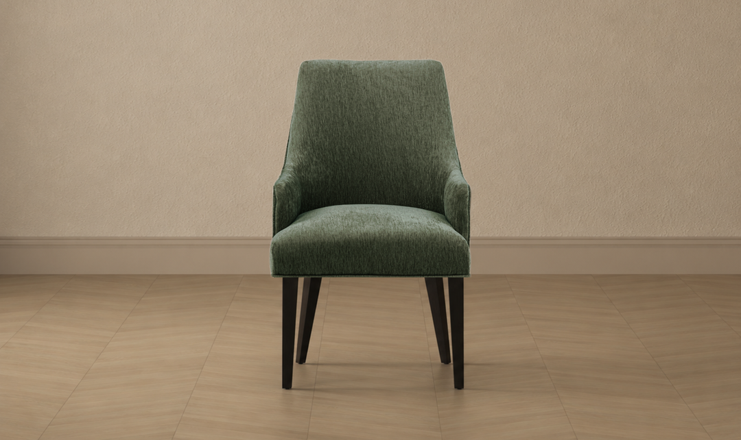 ManhattanComfortBeeverChenilleWoodenArmchair-Jennifer Furniture