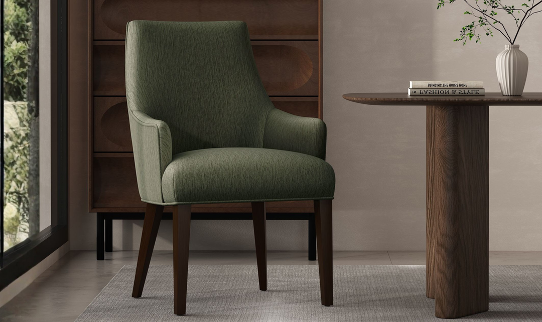 ManhattanComfortBeeverChenilleWoodenArmchair-Jennifer Furniture