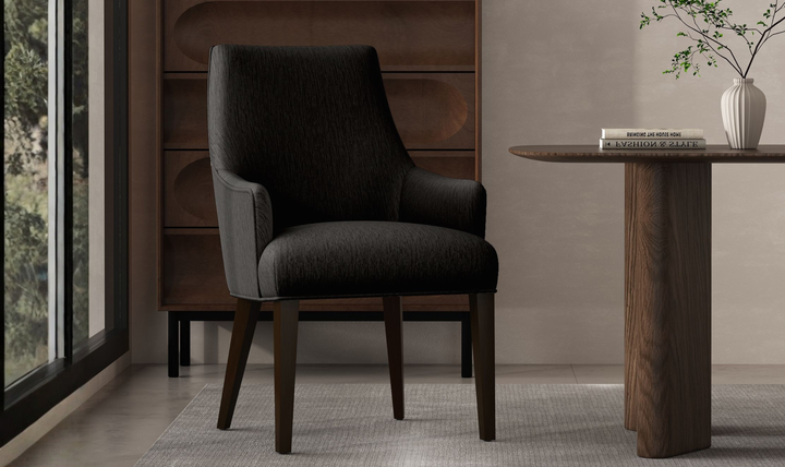 ManhattanComfortBeeverChenilleWoodenArmchair-Jennifer Furniture
