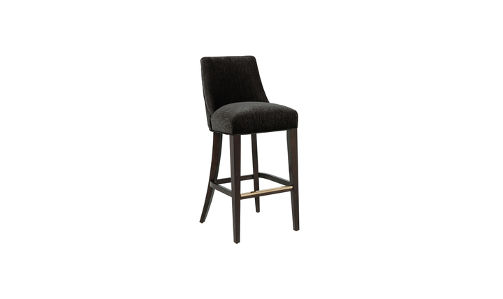 Manhattan Comfort Beever Wood Upholstered Chenille Barstool-Jennifer Furniture