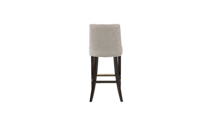 Manhattan Comfort Beever Wood Upholstered Chenille Barstool-Jennifer Furniture