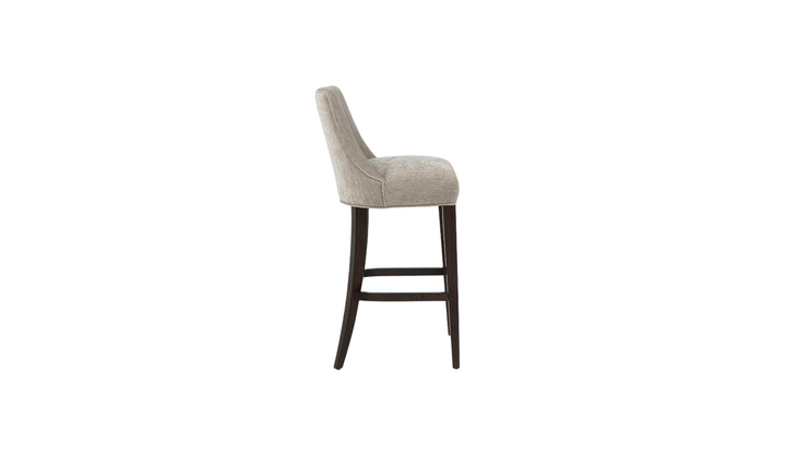 Manhattan Comfort Beever Wood Upholstered Chenille Barstool-Jennifer Furniture