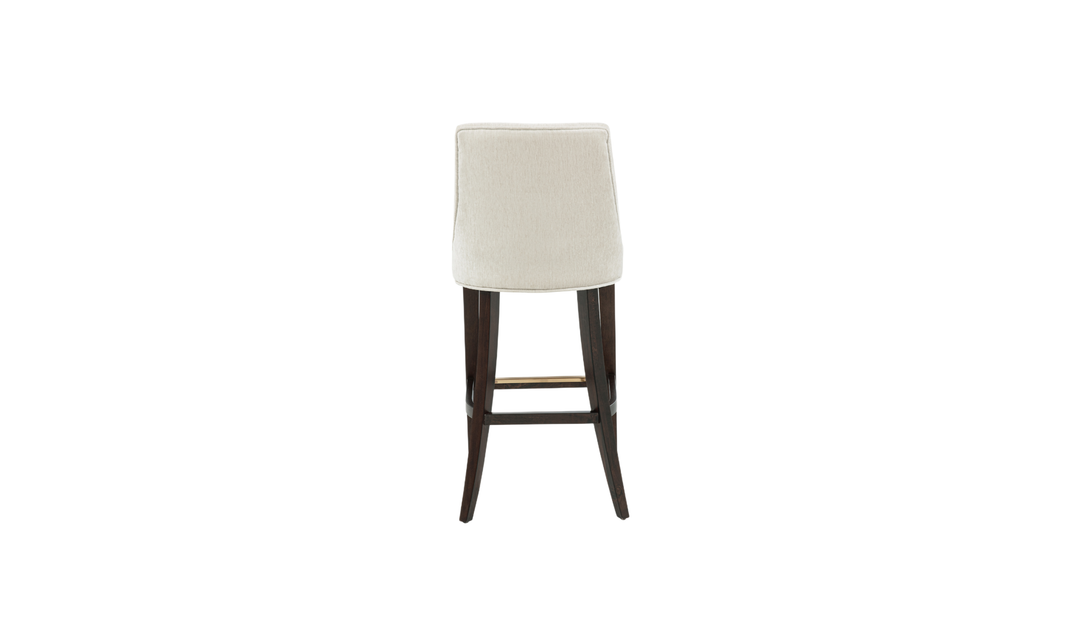 Manhattan Comfort Beever Wood Upholstered Chenille Barstool-Jennifer Furniture