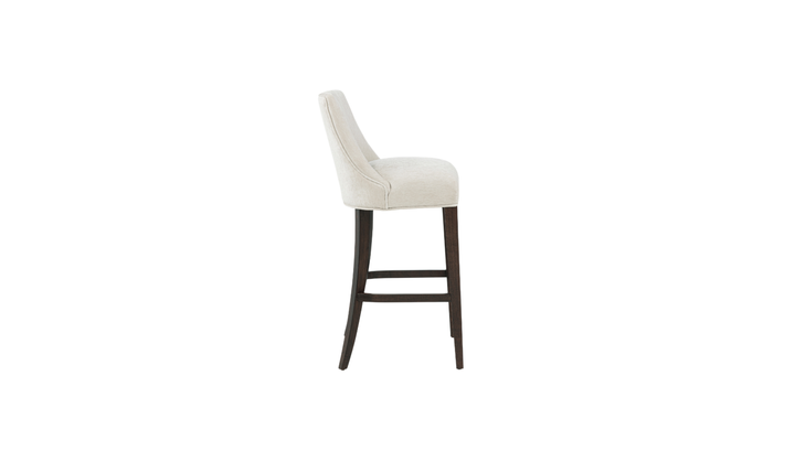 Manhattan Comfort Beever Wood Upholstered Chenille Barstool-Jennifer Furniture