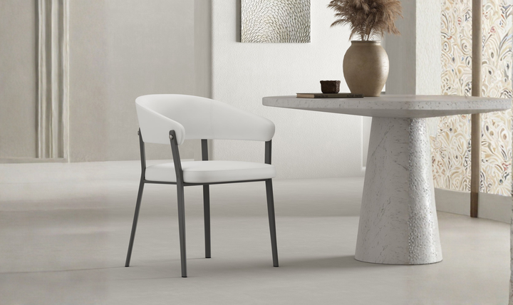 Manhattan Comfort Belle Leatherette Upholstered Dining Chair-Jennifer Furniture