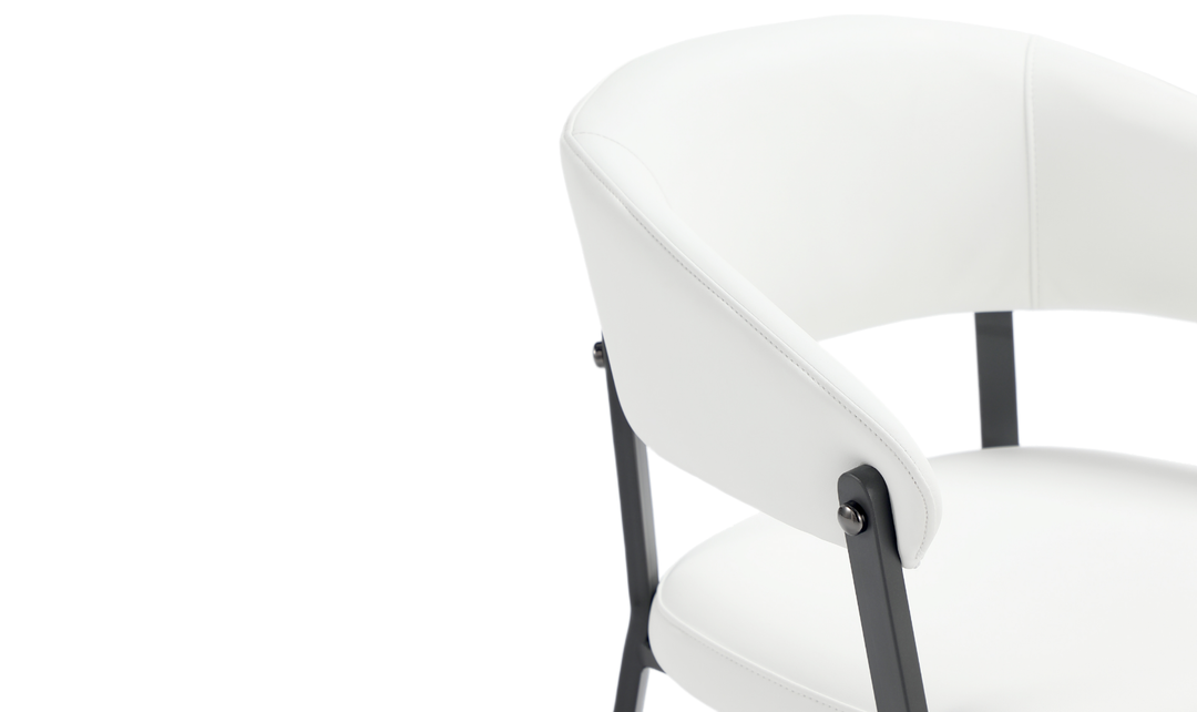 Manhattan Comfort Belle Leatherette Upholstered Dining Chair-Jennifer Furniture