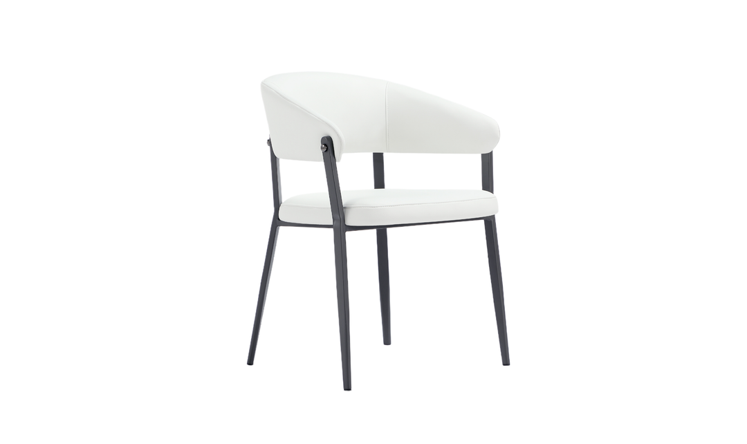 Manhattan Comfort Belle Leatherette Upholstered Dining Chair-Jennifer Furniture