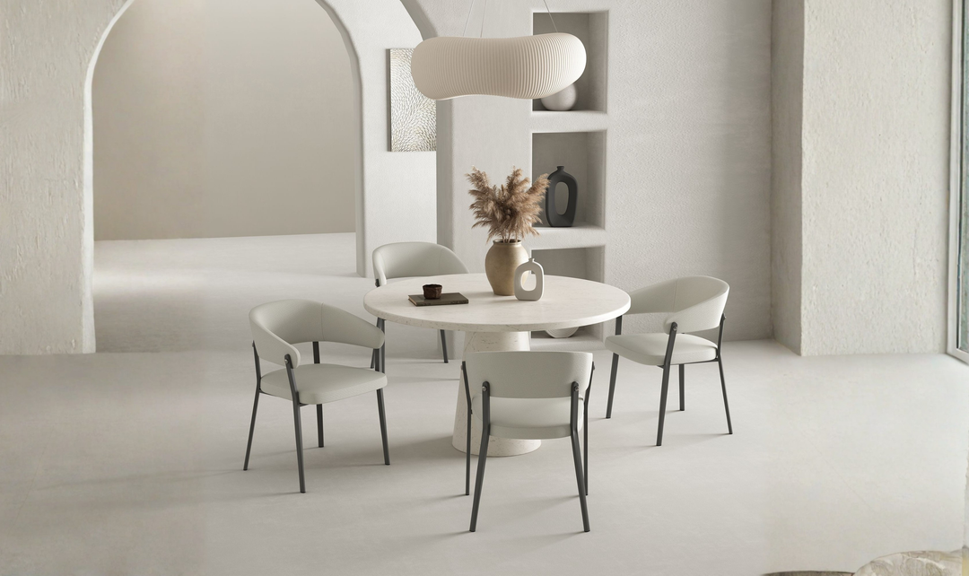 Manhattan Comfort Belle Leatherette Upholstered Dining Chair-Jennifer Furniture