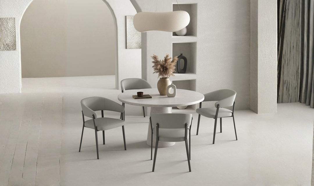 Manhattan Comfort Belle Leatherette Upholstered Dining Chair-Jennifer Furniture