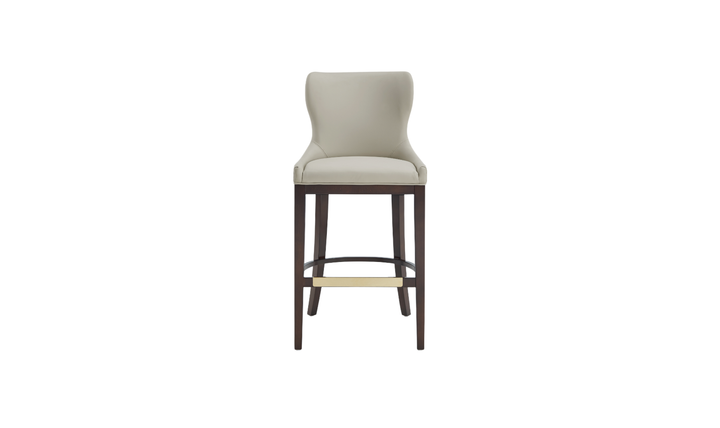 Manhattan Comfort Blair Wood Upholstered Barstool-Jennifer Furniture