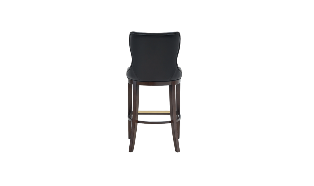 Manhattan Comfort Blair Wood Upholstered Barstool-Jennifer Furniture