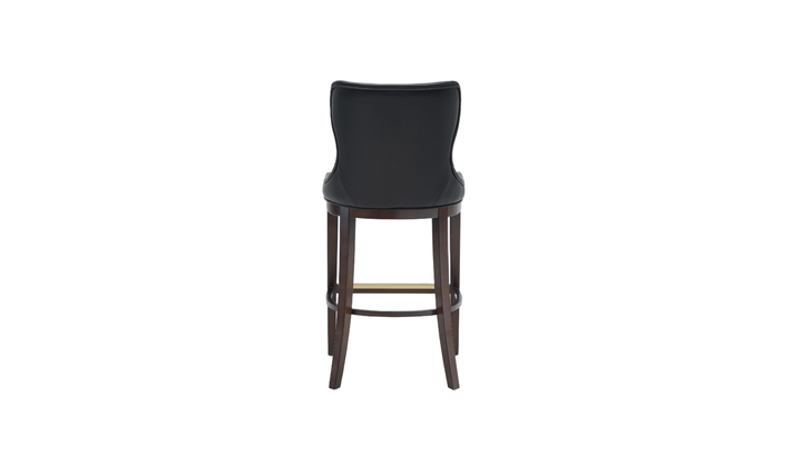 Manhattan Comfort Blair Wood Upholstered Barstool-Jennifer Furniture