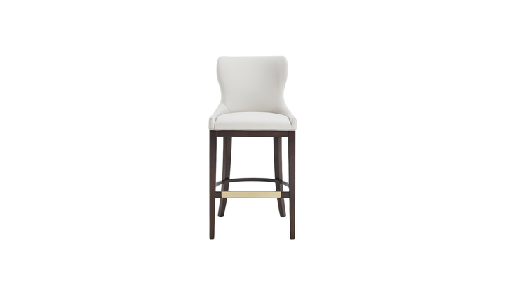 Manhattan Comfort Blair Wood Upholstered Barstool-Jennifer Furniture