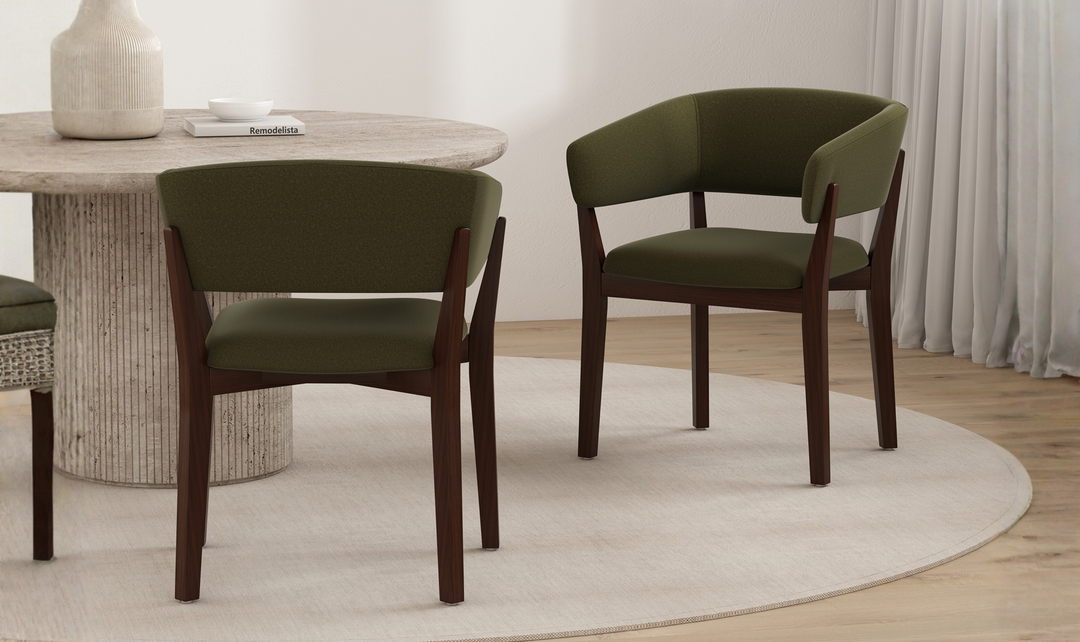 Manhattan Comfort Blake Faux Fabric Mohair Wood Base Armchair