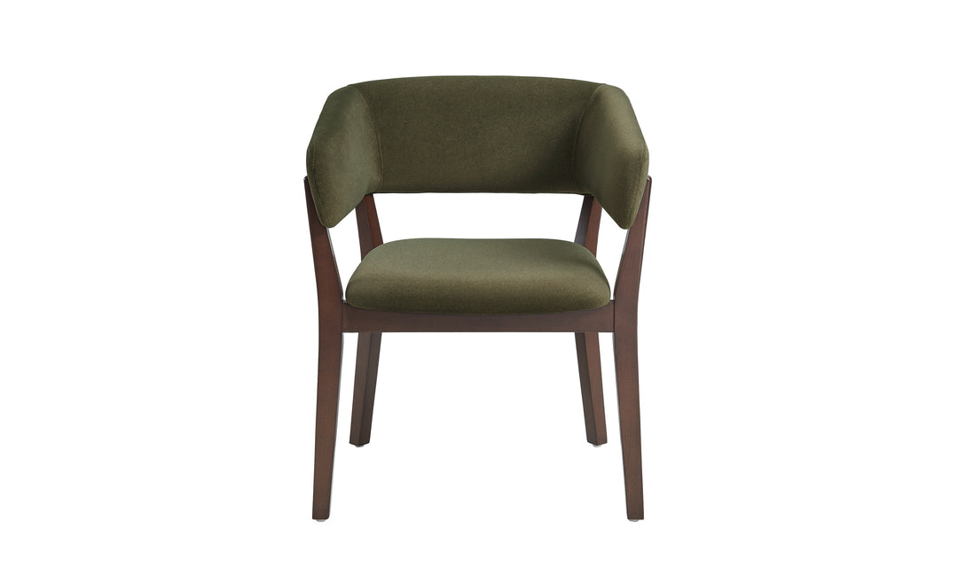 Manhattan Comfort Blake Faux Fabric Mohair Wood Base Armchair
