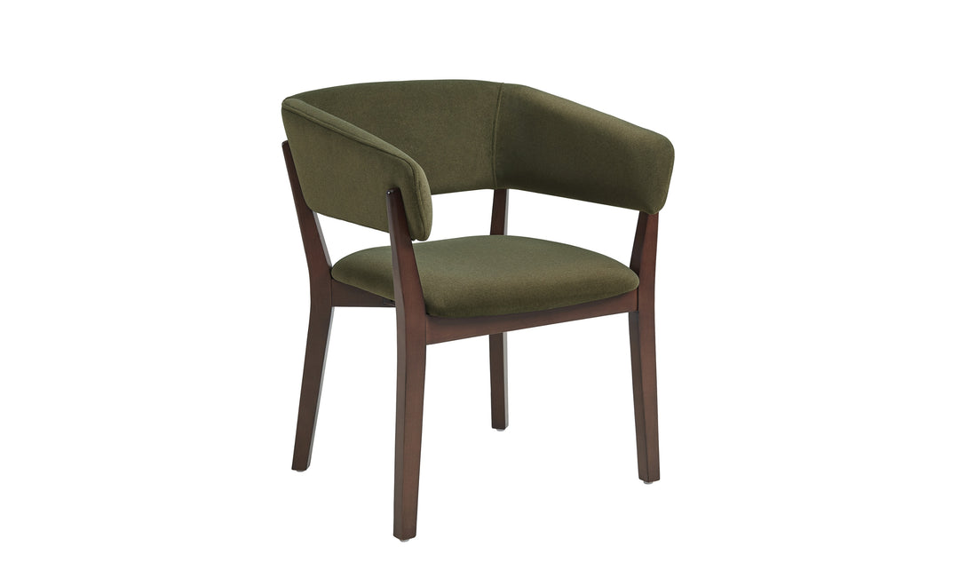 Manhattan Comfort Blake Faux Fabric Mohair Wood Base Armchair