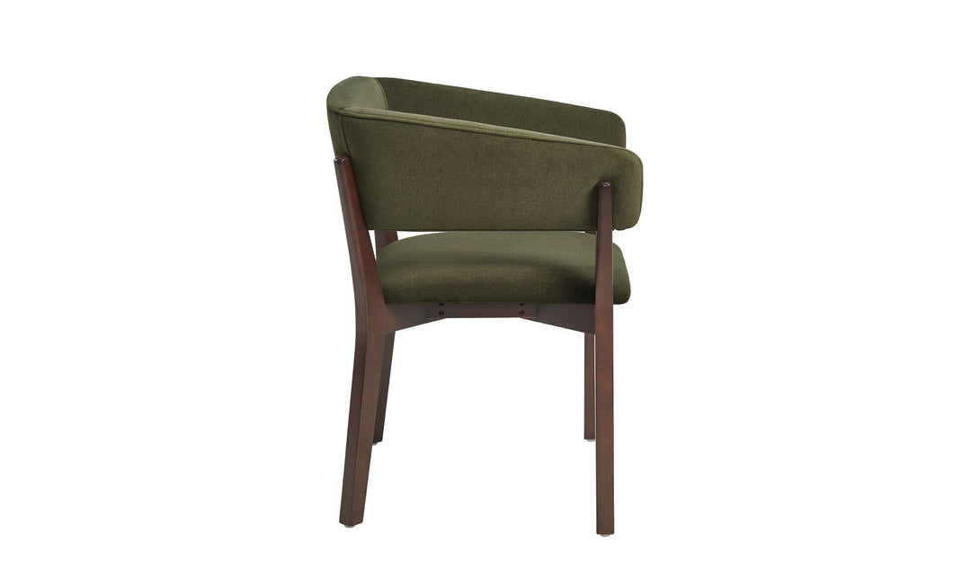 Manhattan Comfort Blake Faux Fabric Mohair Wood Base Armchair