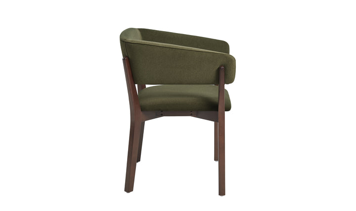 Manhattan Comfort Blake Faux Fabric Mohair Wood Base Armchair