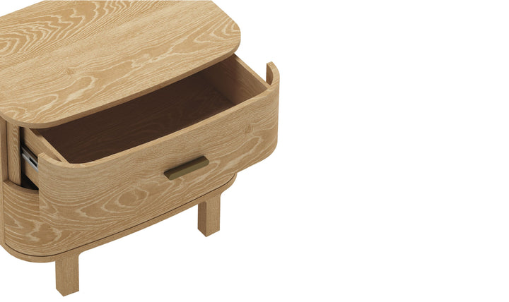 Manhattan Comfort Solara Wooden Nightstand With Two-Drawers