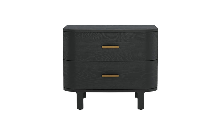 Manhattan Comfort Solara Wooden Nightstand With Two-Drawers