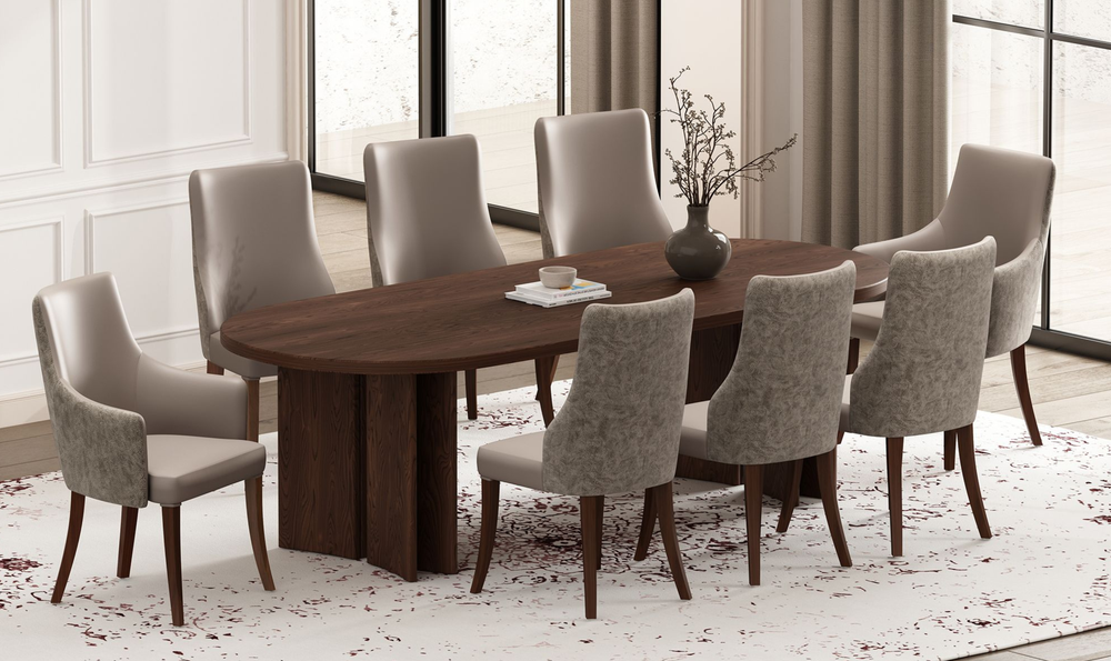 Manhattan Comfort Connie Wood Vegan Leather and Velvet Accent Chair With Set of Two-Jennifer Furniture