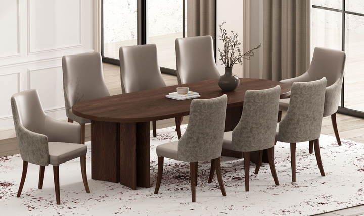 Manhattan Comfort Connie Wood Vegan Leather and Velvet Accent Chair With Set of Two-Jennifer Furniture