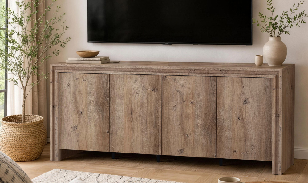 Manhattan Comfort Corin Wooden Sideboard With Four Door-Jennifer 