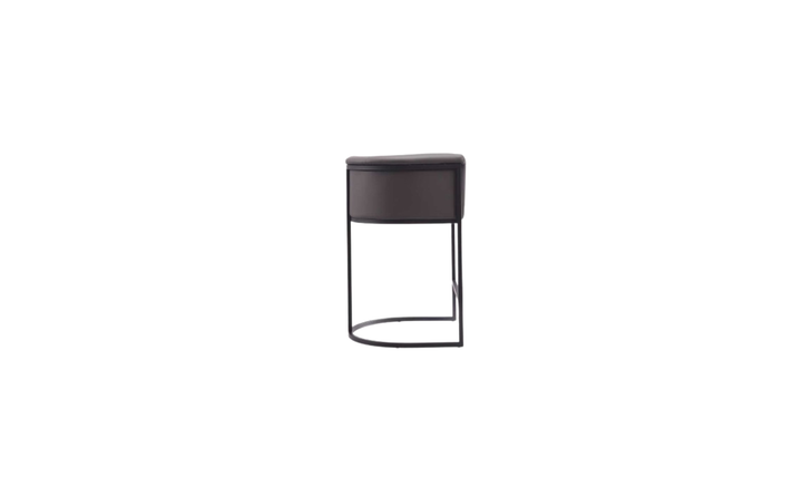 Manhattan Comfort Cosmopolitan Metal Upholstered Counter Stool-Jennifer Furniture