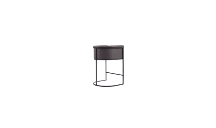 Manhattan Comfort Cosmopolitan Metal Upholstered Counter Stool-Jennifer Furniture