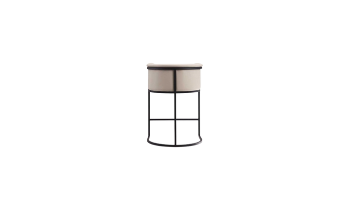 Manhattan Comfort Cosmopolitan Metal Upholstered Counter Stool-Jennifer Furniture