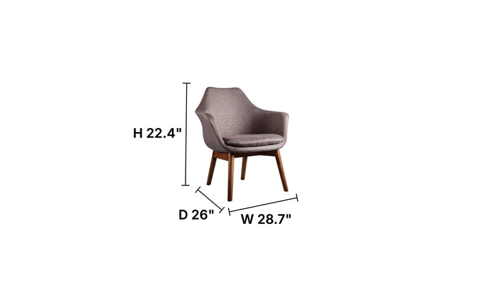 Manhattan Comfort Cronkite Faux Leather Armchair-Jennifer Furniture