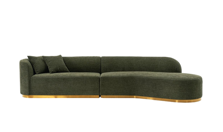 Manhattan Comfort Daria Chenille Upholstered Sectional Sofa-JenniferFurniture