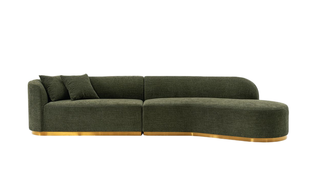 Manhattan Comfort Daria Chenille Upholstered Sectional Sofa-JenniferFurniture