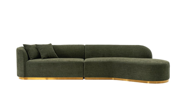 Manhattan Comfort Daria Chenille Upholstered Sectional Sofa-JenniferFurniture
