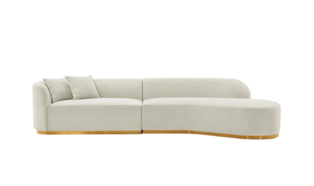 Manhattan Comfort Daria Chenille Upholstered Sectional Sofa-JenniferFurniture