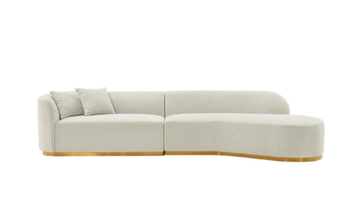Manhattan Comfort Daria Chenille Upholstered Sectional Sofa-JenniferFurniture