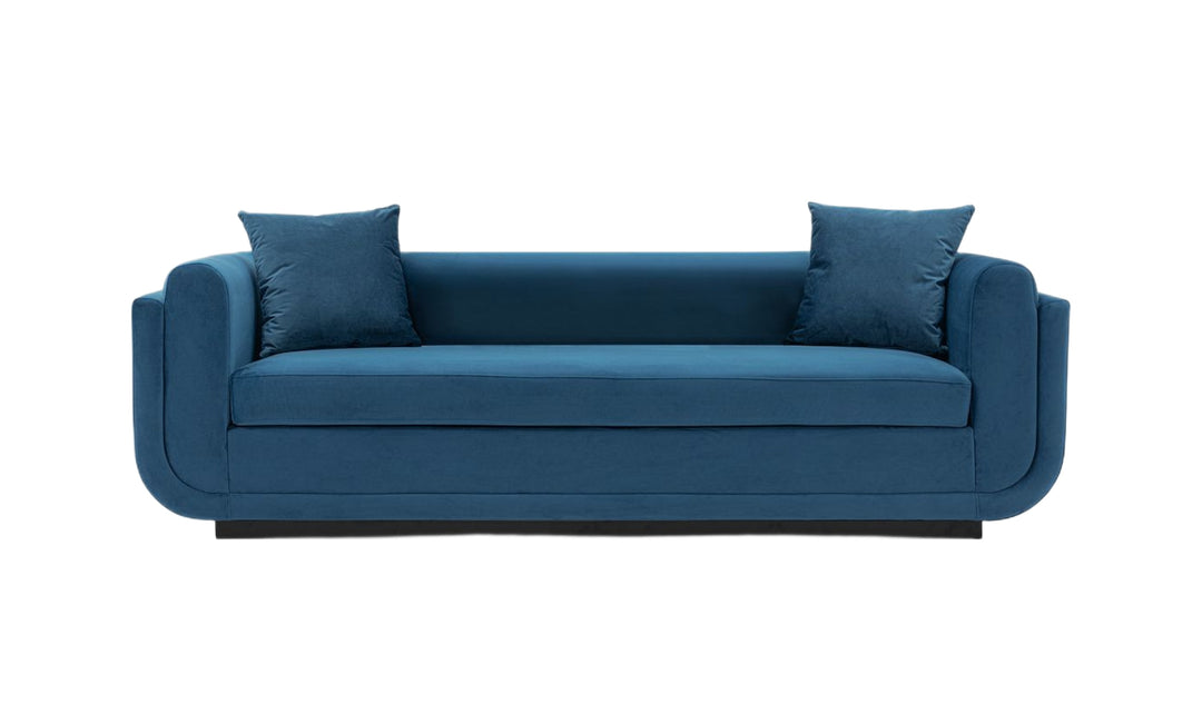 Manhattan Comfort Edmonda Velvet Upholstered Sofa-JenniferFurniture