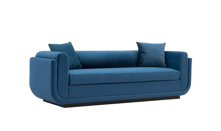 Manhattan Comfort Edmonda Velvet Upholstered Sofa-JenniferFurniture