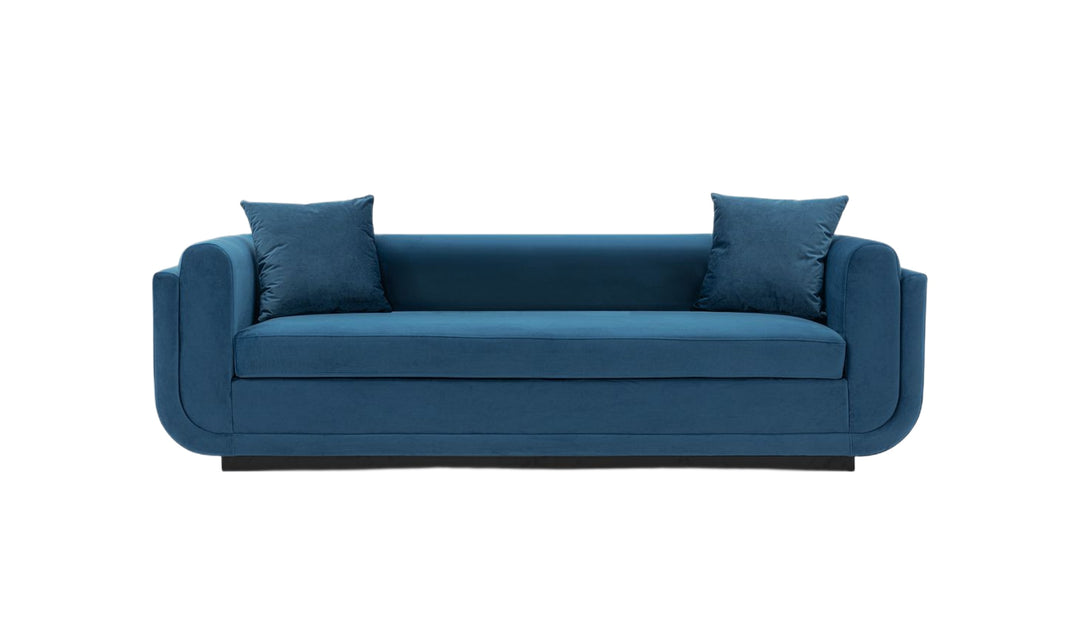 Manhattan Comfort Edmonda Velvet Upholstered Sofa-JenniferFurniture