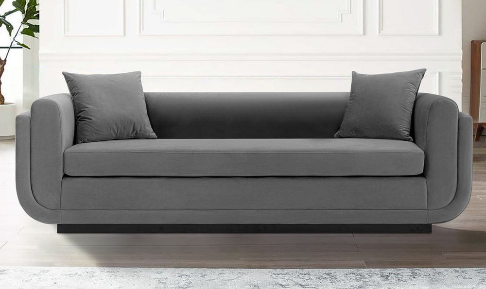 Manhattan Comfort Edmonda Velvet Upholstered Sofa-JenniferFurniture