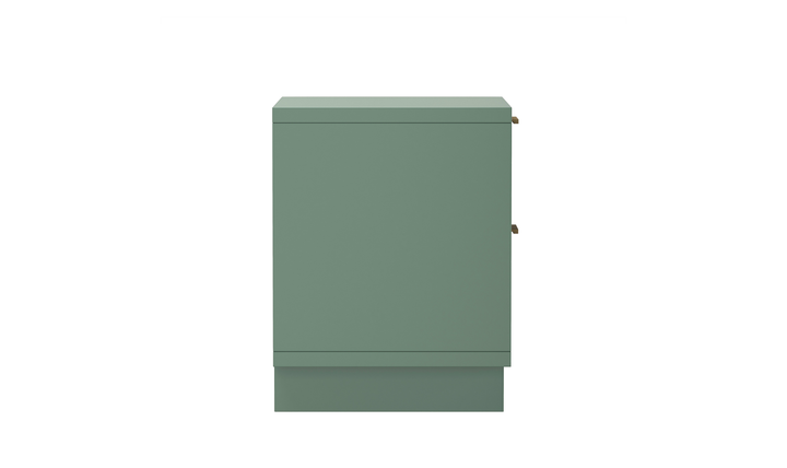 Manhattan Comfort Elara Wooden Nightstand Two Drawers