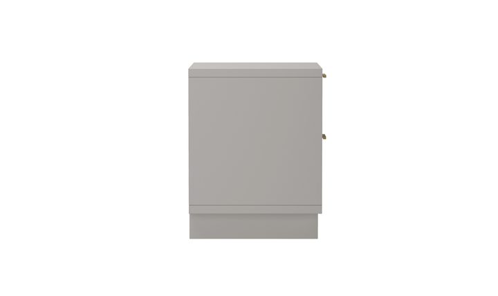 Manhattan Comfort Elara Wooden Nightstand Two Drawers