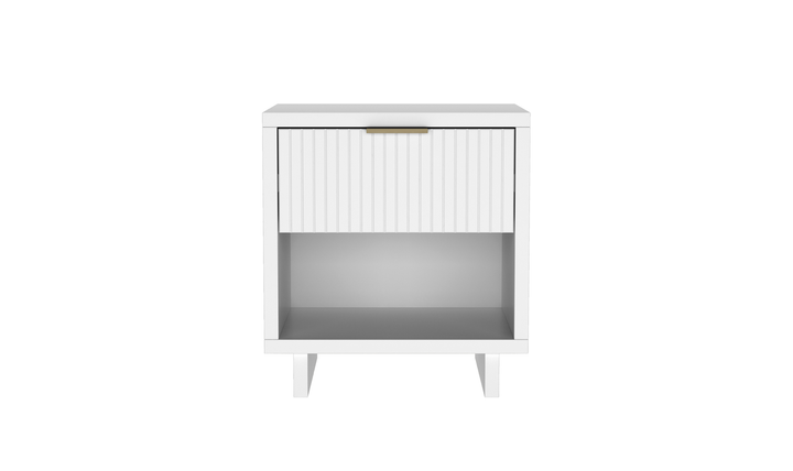 Manhattan Comfort Elara Wooden Nightstand With Drawer