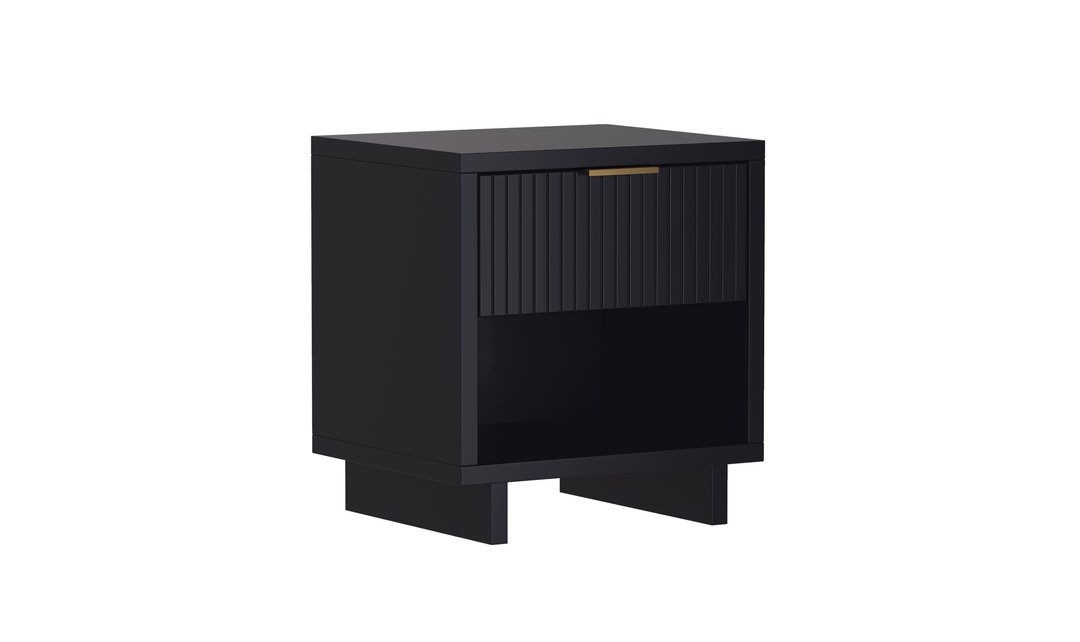Manhattan Comfort Elara Wooden Nightstand With Drawer