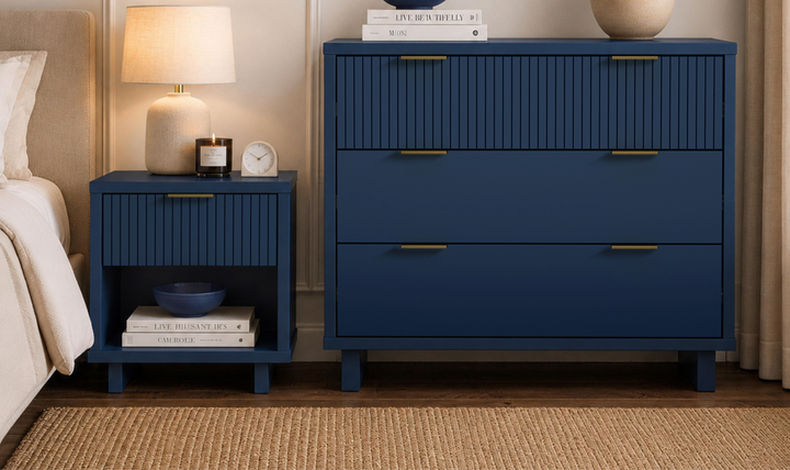 Manhattan Comfort Elara Wooden Nightstand With Drawer