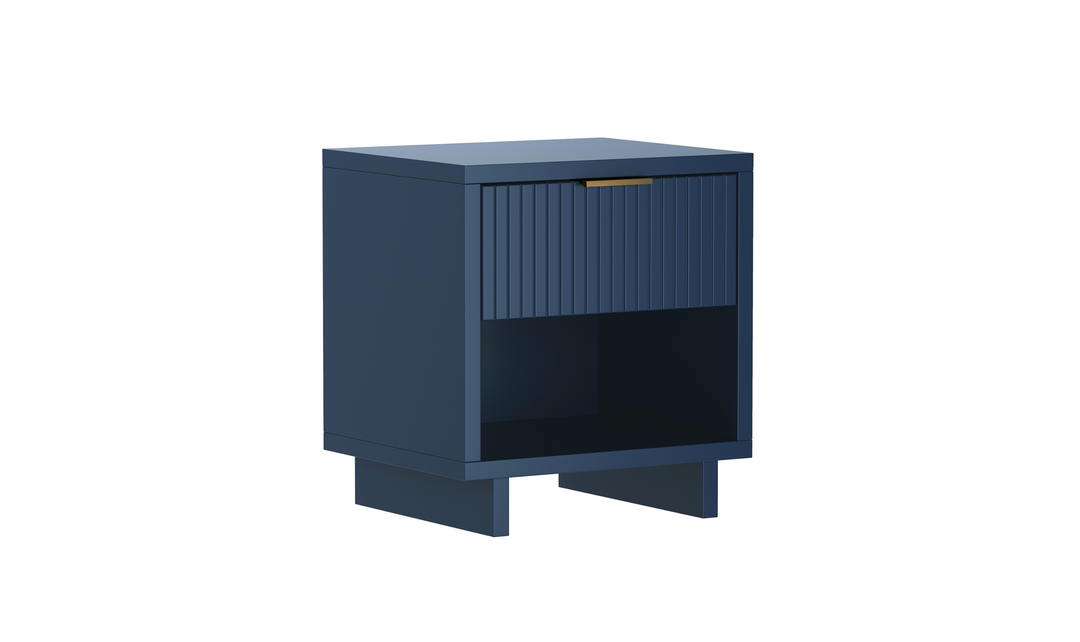 Manhattan Comfort Elara Wooden Nightstand With Drawer