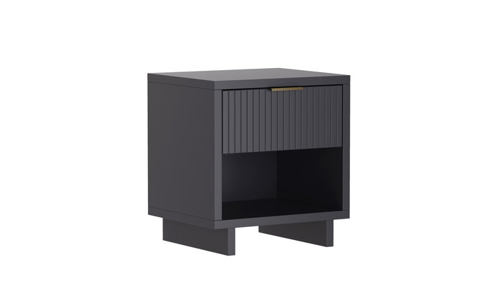 Manhattan Comfort Elara Wooden Nightstand With Drawer